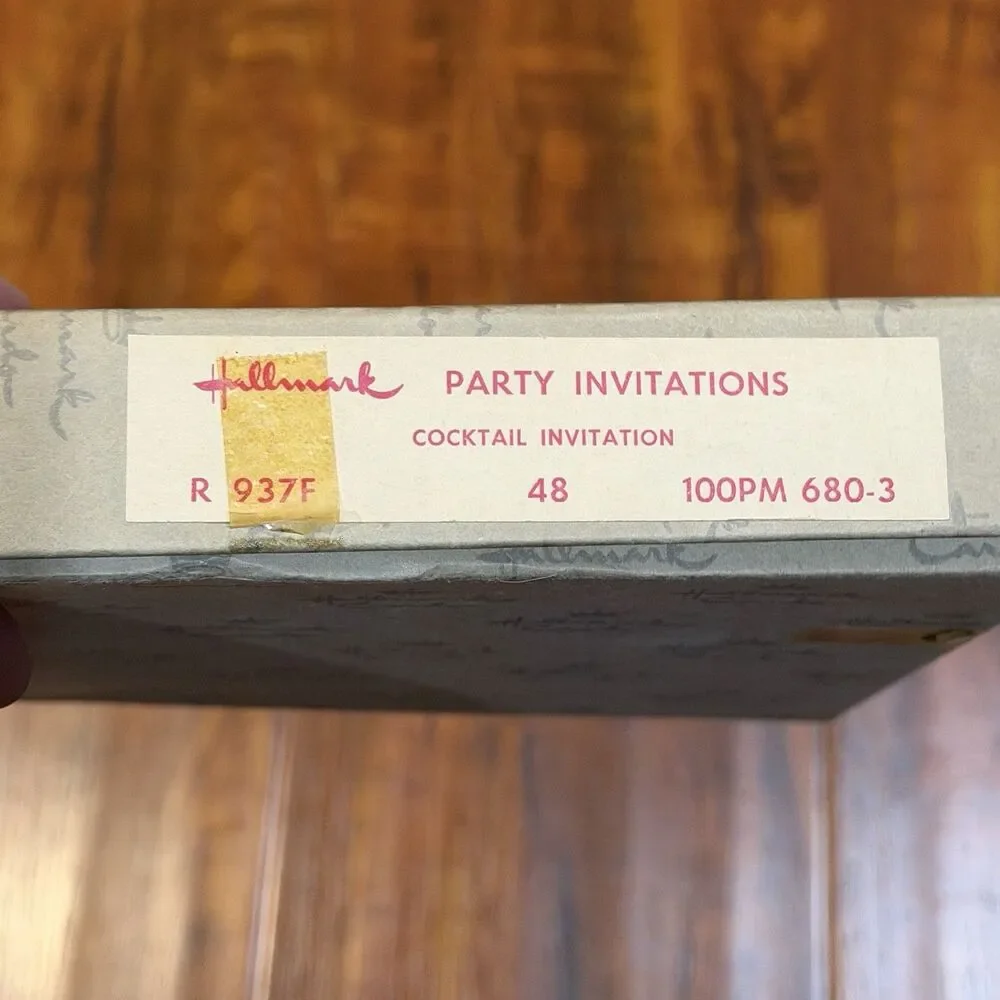 Lot of (34) Vintage Hallmark Slim Jims Cocktail Party Invitation Cards - Unused!